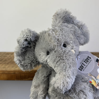 Jellycat Bartlesham Elephant - Small Bartlesham Grey Elephant Rare Vintage 10”