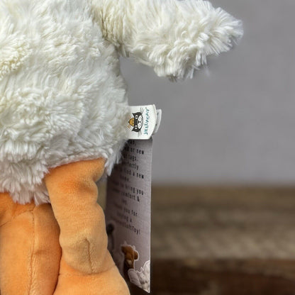 Jellycat Millyboo Duck - Small White Curly Fur Duckling Chick Small 10”