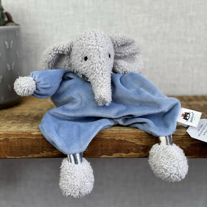 Jellycat Lingley Elephant Soother - Blue Elephant Blanket Comforter Soft Toy