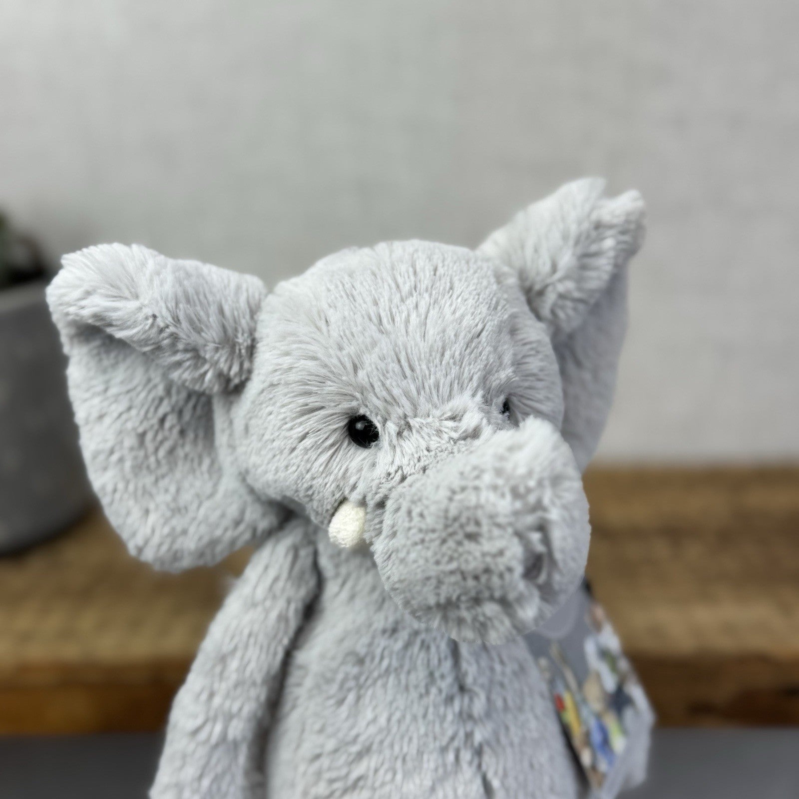 Jellycat X The Little White Company Grey Bashful Elephant Soft Toy Retired Rare