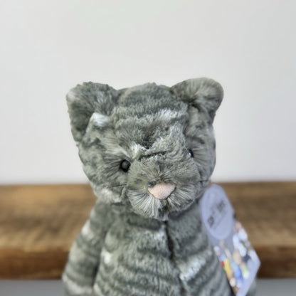 Jellycat Bashful Tabby Kitten - Grey Tabby Cat Soft Toy US Exclusive NWOT 12"
