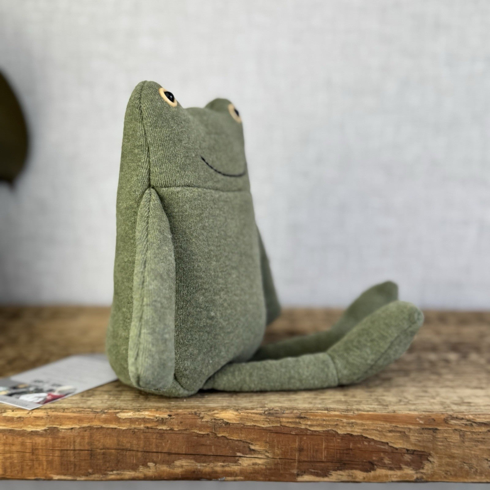 Jellycat Geek Frog - Jersey Green Soft Beanie Frog Toy Retired Small Cute 9"
