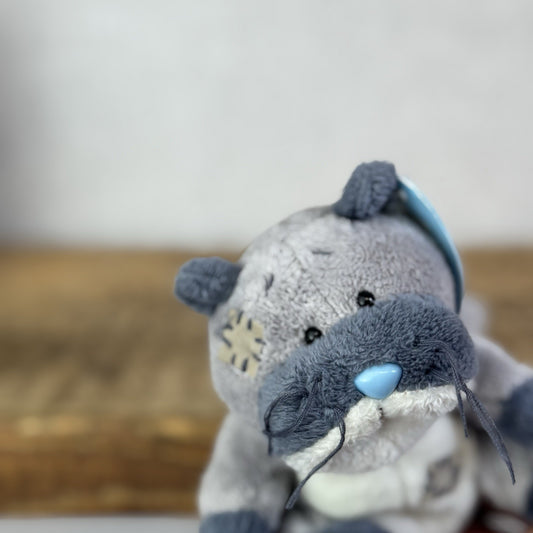 Blue Nose Friends Mack Otter #46 - Small Grey/Blue Otter Soft Toy Mini