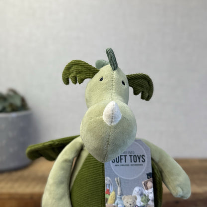 Jellycat Dylan Dragon Sensory Toy - Rattle, Sqeaker Soft Toy Retired Dragon Toy