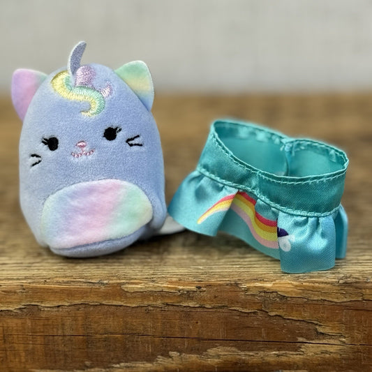 Squishmallow Squishville - Clarice The Caticorn Series 6 Purple With Accessory
