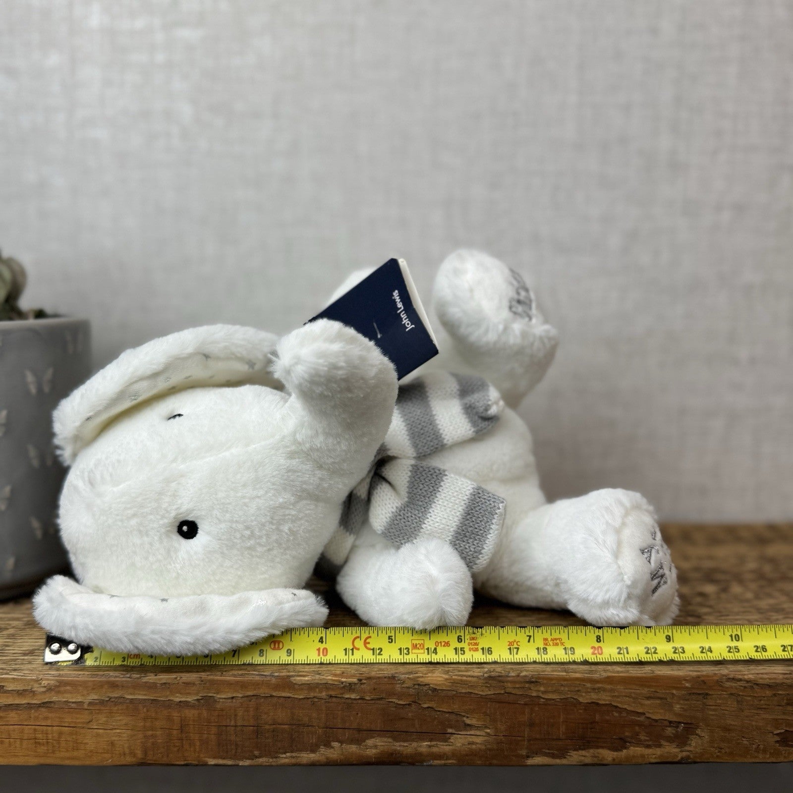 John Lewis (Jellycat Collab) My First Christmas Eelephant Soft Toy Beanie NWT 9"