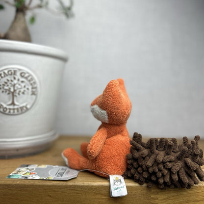 Jellycat Small Noodle Fox - Small Red Fox Chunky Tail - Small Retired Fox 7”