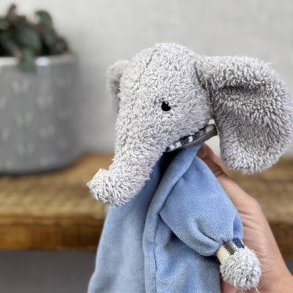 Jellycat Lingley Elephant Soother - Blue Elephant Blanket Comforter Soft Toy