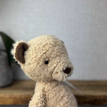 Jellycat Medium Vintage Bear - Vintage Light Brown Bear Beanie Soft Toy 12” Rare