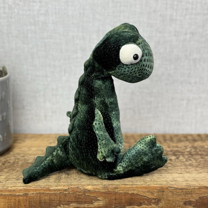Jellycat Gary Gecko - Medium Green Soft Beanie Lizard Reptile Retired Rare 12"