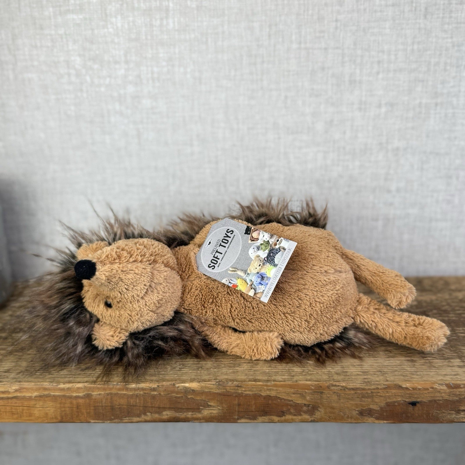 Jellycat Medium Bashful Spike Hedgehog - Fluffy Beanie Woodland Hedgehog 12”