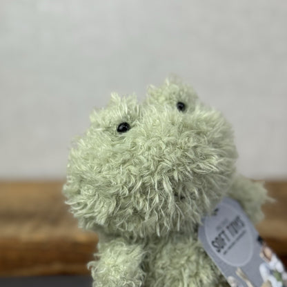 Jellycat Little Frog - Fluffy Little Frog - Light Gren Frog Plush Soft Toy Small