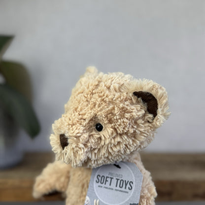 Jellycat Small Edward Bear - Light Brown Traditional Beige Bear Retired 10”