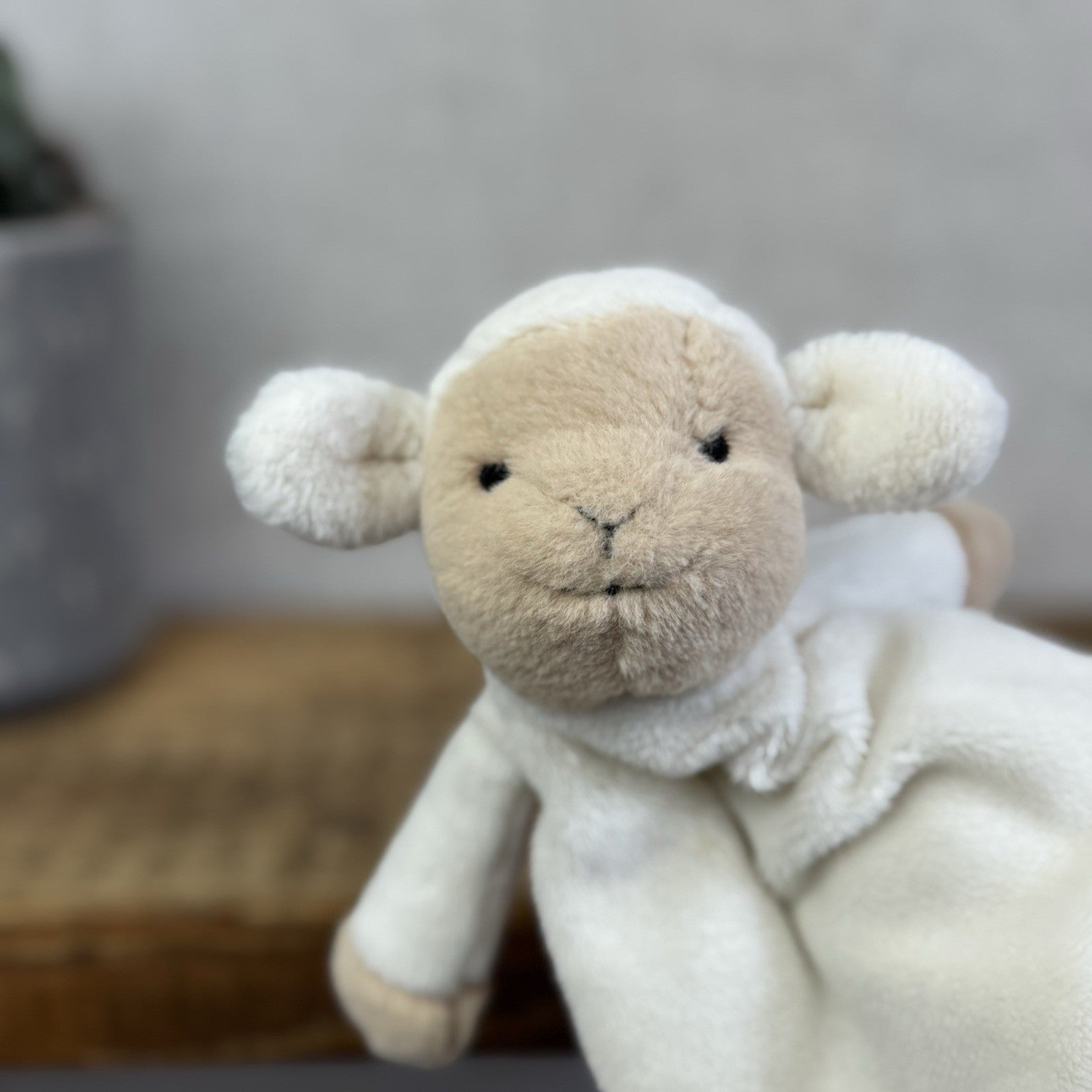 Jellycat Husbie Lamb Soother Comoforter - Sheep Baby Soft Toy Blanket NWOT