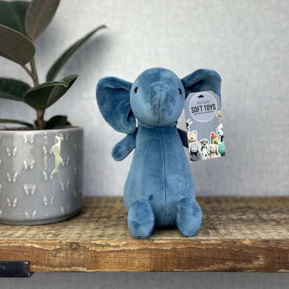 Jellycat Woddletot Elephant - Suede Soft Plush Toy Elephant Beanie 12”