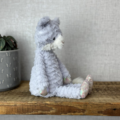 Jellycat Small Dainty Kitten New With Tags - Lilac Kitten Soft Toy Retired 12"