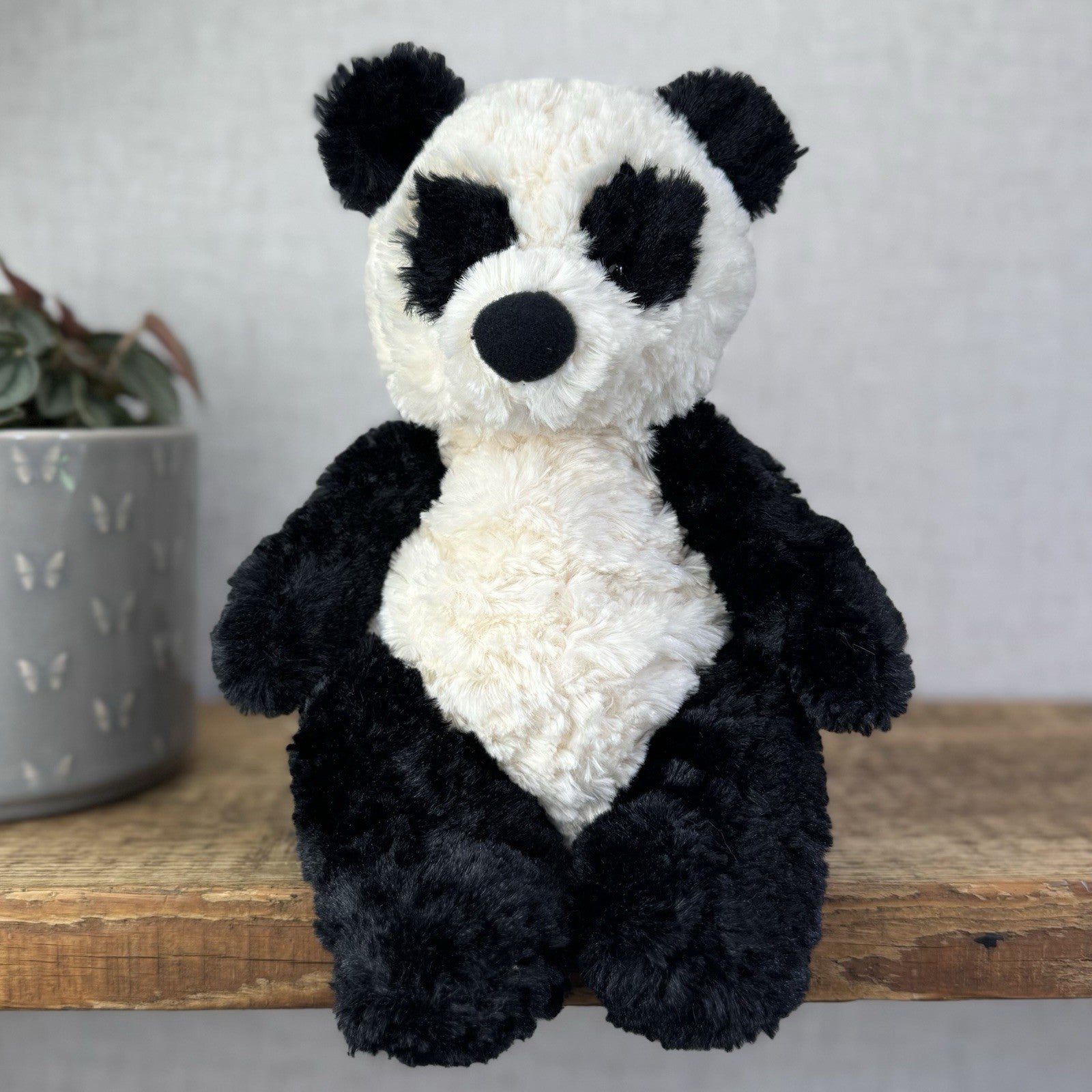 Jellycat Small Bartlesham Panda Bear - Vintage Panda With Tags Collectible 11"