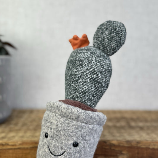 Jellycat Amuseable Silly Prickly Pear Cactus - Small Beanie Plant Soft Toy 10"