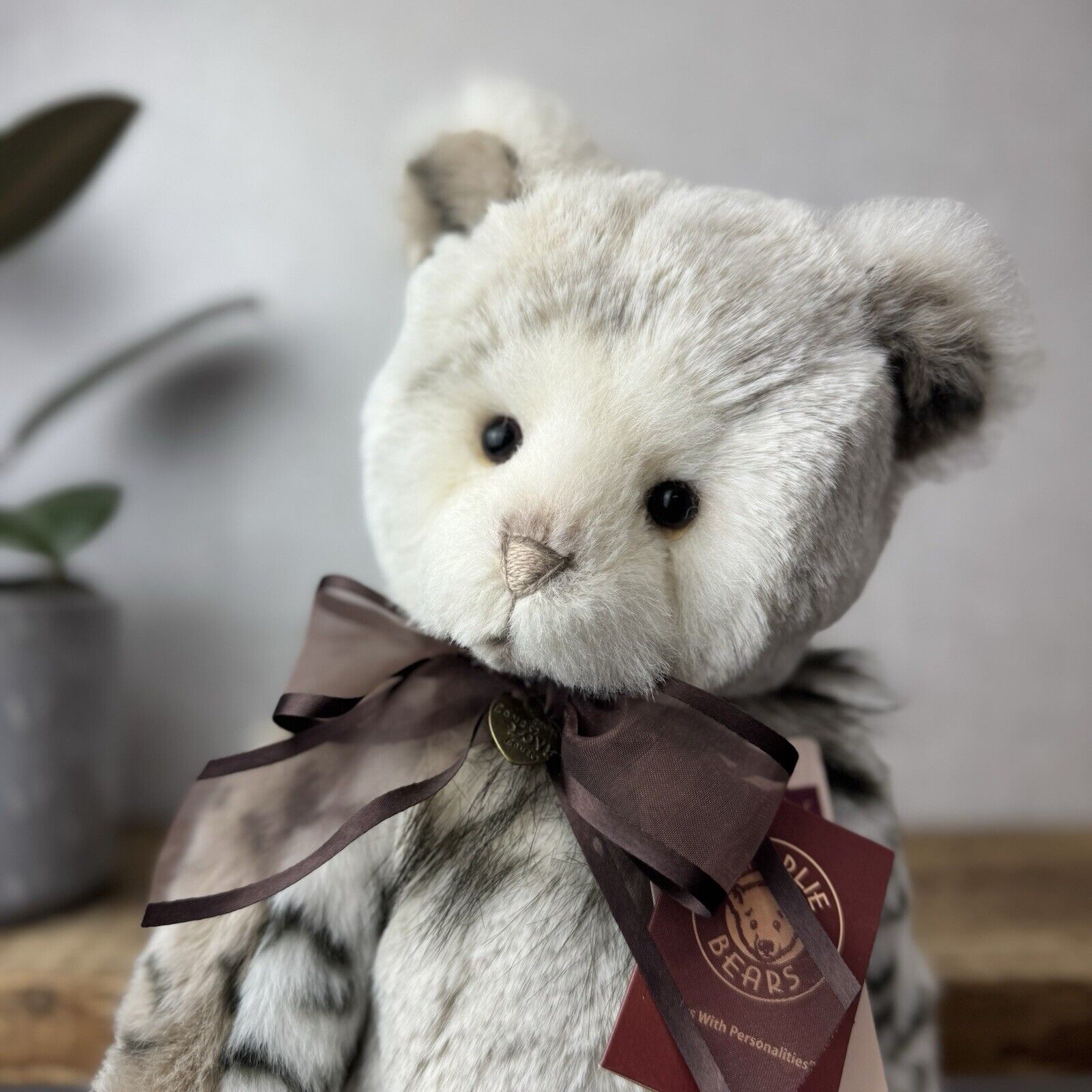 Charlie Bear Genevieve - Plumo Collection - Isabelle Lee Bear Neutral Bear 17”