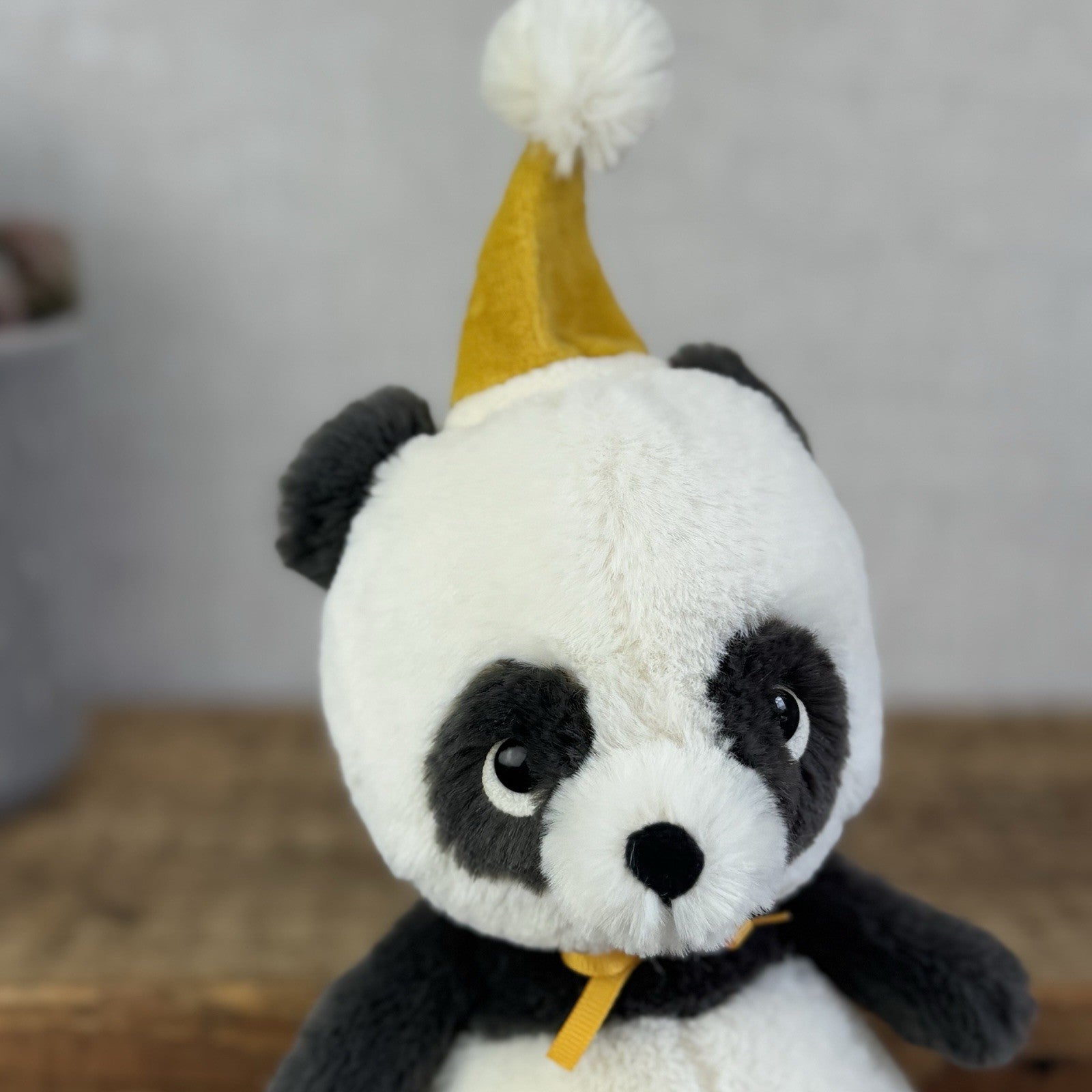 Jellycat Jollipop Panda - Small Panda Party Hat Soft Toy Beanie Retire 8" (#2)