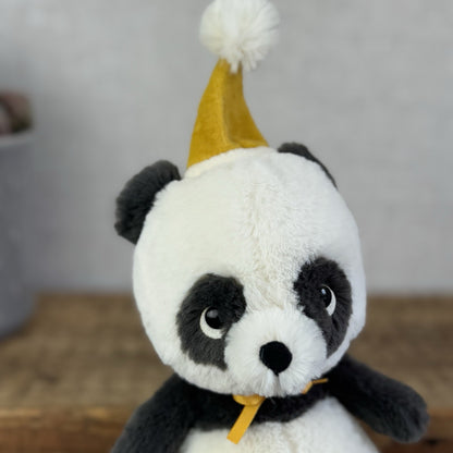 Jellycat Jollipop Panda - Small Panda Party Hat Soft Toy Beanie Retire 8" (#2)