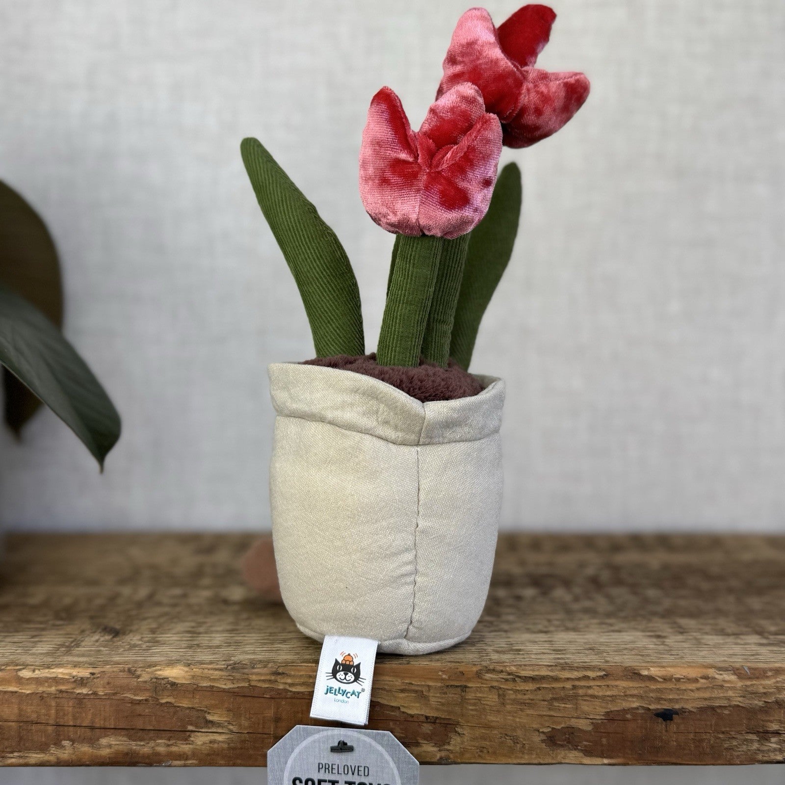 Jellycat Amuseable Tulip - New Without Tags Potted Tulip Plant Older Style 12"