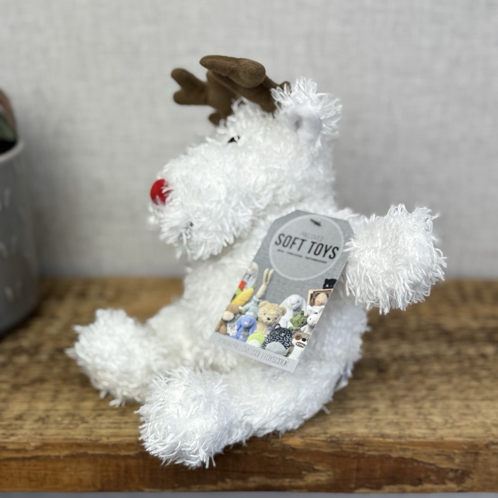 The Little White Company White Beanie Reindeer - Toastie Reindeer (Jellycat)