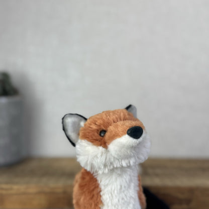 Douglas Cuddle Toy Red Fox - Retired Rare Red Fox Cuddly Toy Small 8"