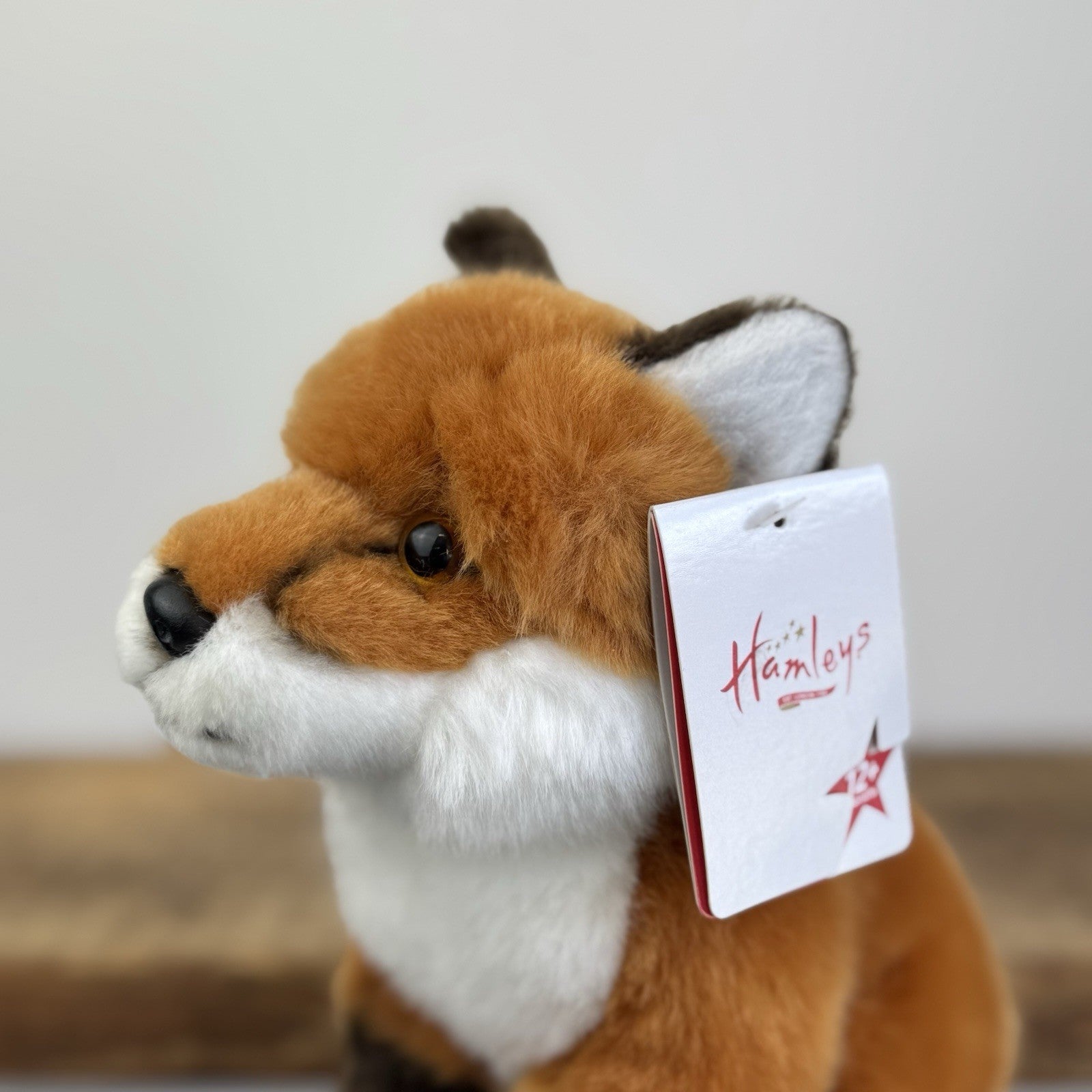 Hamleys Fox Soft Toy - Small Beanie Seated Fox Soft Toy New With Tags 8"