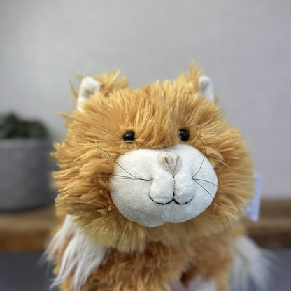 Jellycat Medium Truffles Vintage Ginger Cat - Cat Floppy Pillow Beanie Rare NWOT
