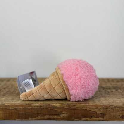 Jellycat Strawberry Ice Cream- Irresistible Ice Cream - Food Play Toy 7”
