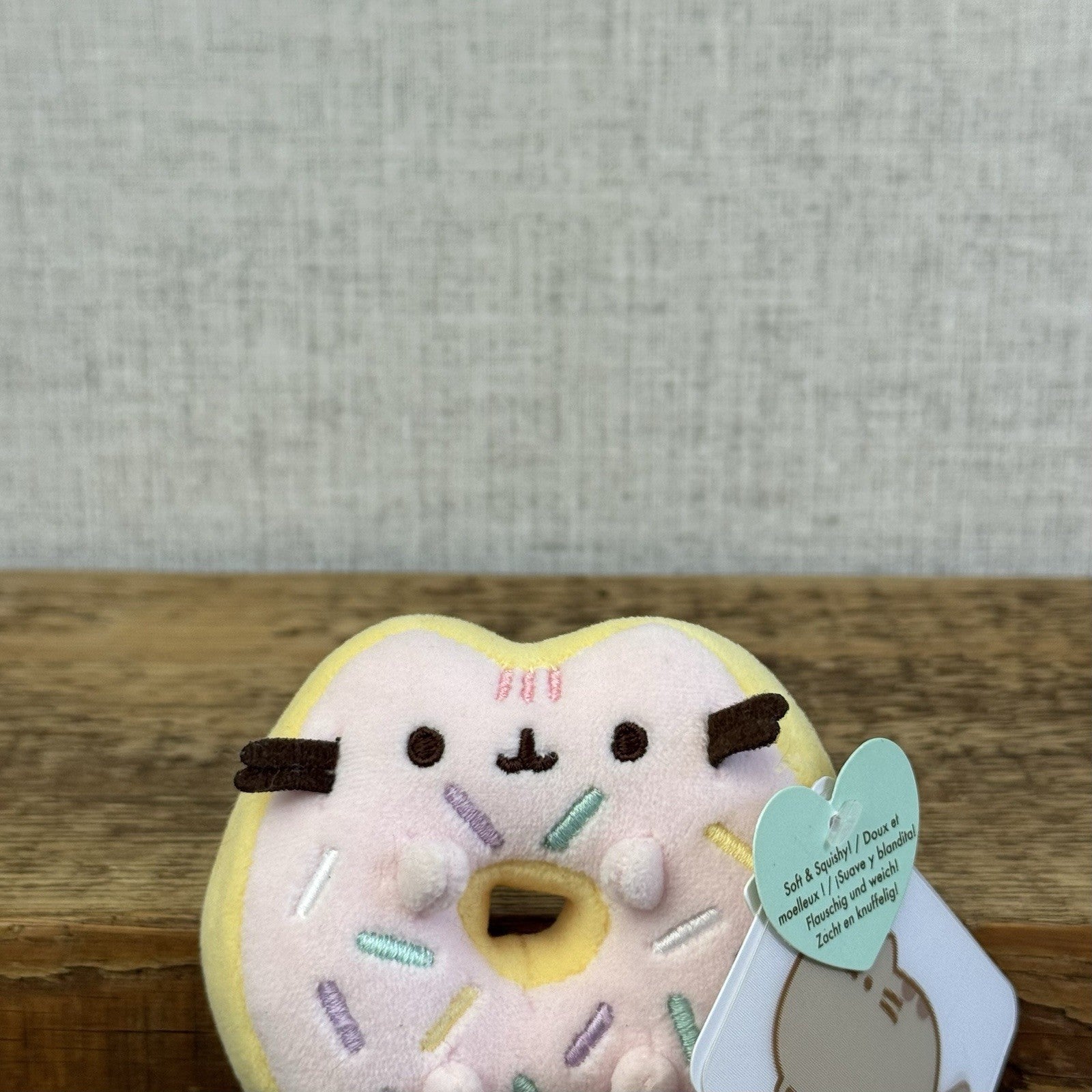 Gund Pusheen Cat - Sprinkle Donut Squisheen Pusheen Plush Squishy Mini 3”