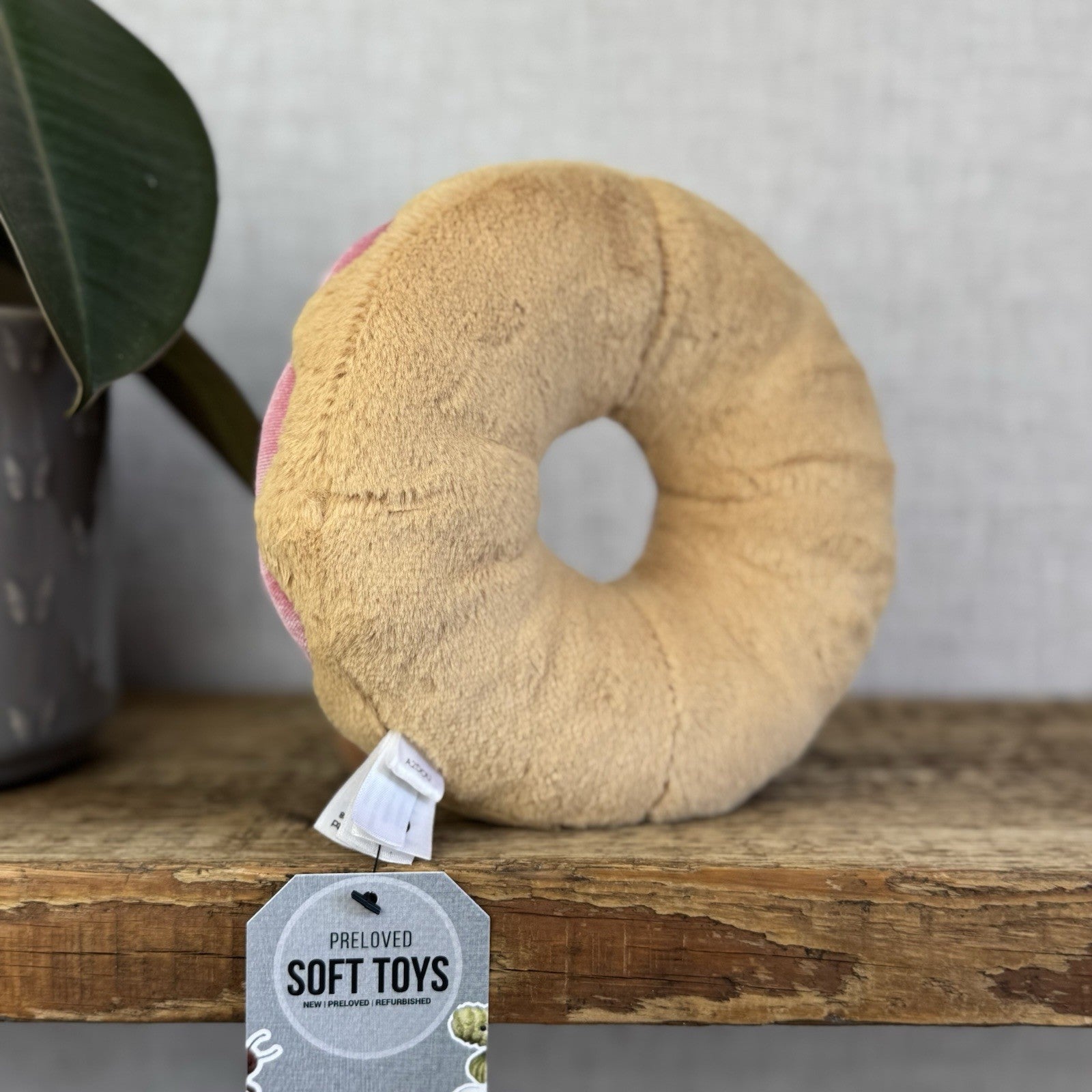 Jellycat Amuseable Doughnut Soft Toy Food Play Cute Collectible Beanie Plush 7"
