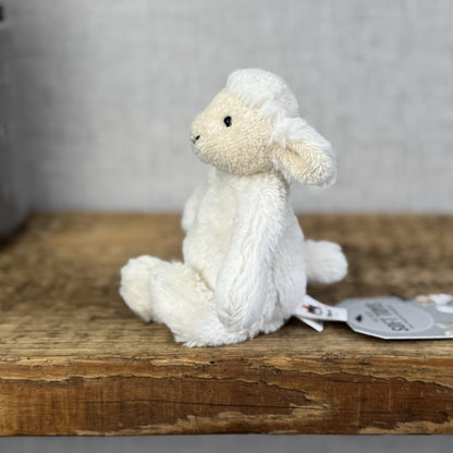 Jellycat Tiny Baby Bashful Lamb - Miniature Sheep Soft Toy Plush Retired 5"