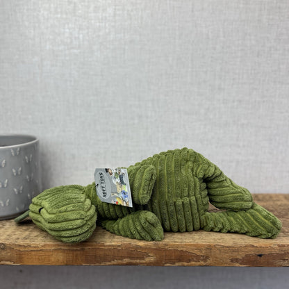 Jellycat Medium Cordy Roy Green Dinosuar - Olive Green Dino Beanie Plush 14"