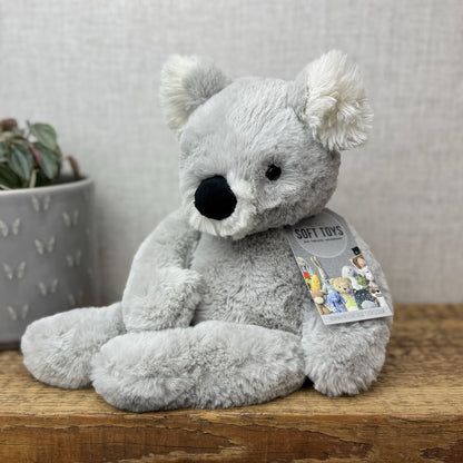 Jellycat Benji Koala Medium - Retired Soft Grey Beanie Koala Snugglet 14" (#2)