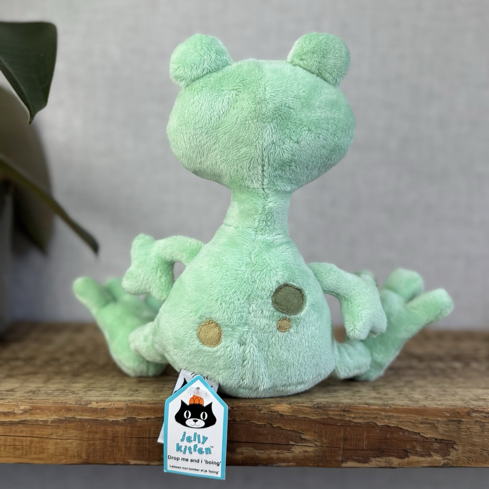Jellykitten Bing Bong Frog - Soft Toy Frog Vintage Retired With Tags Small 10”