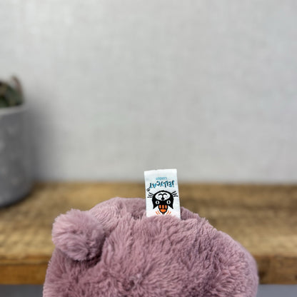 Jellycat Medium Huggady Hippo - Floppy Hippo  Purple Plush Soft Toy 10" (#2)