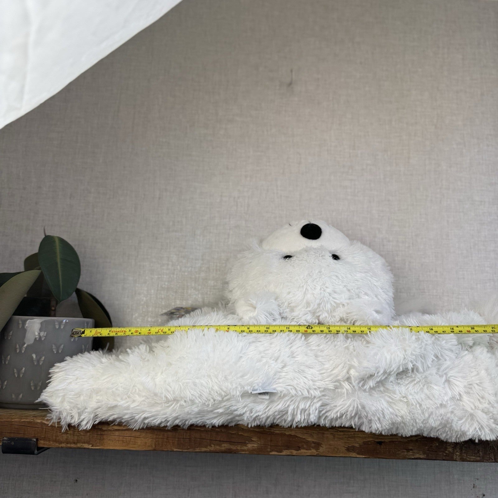 Huge Truffles White Cat - Little White Company/Jellycat Collab Large Cushion Cat