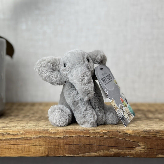 Jellycat Tiny Emile Elephant Grey Baby Elephant  Tiny Plush Rare/Retired 4” (1)