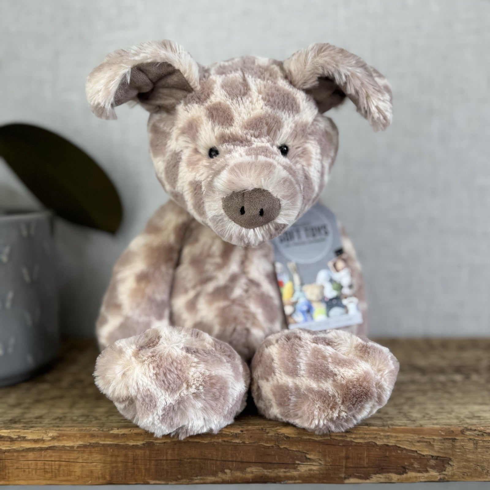 Jellycat Dapple Pig - Medium Pig Beanie Soft Pink Spotty Plush Retired Rare 14"
