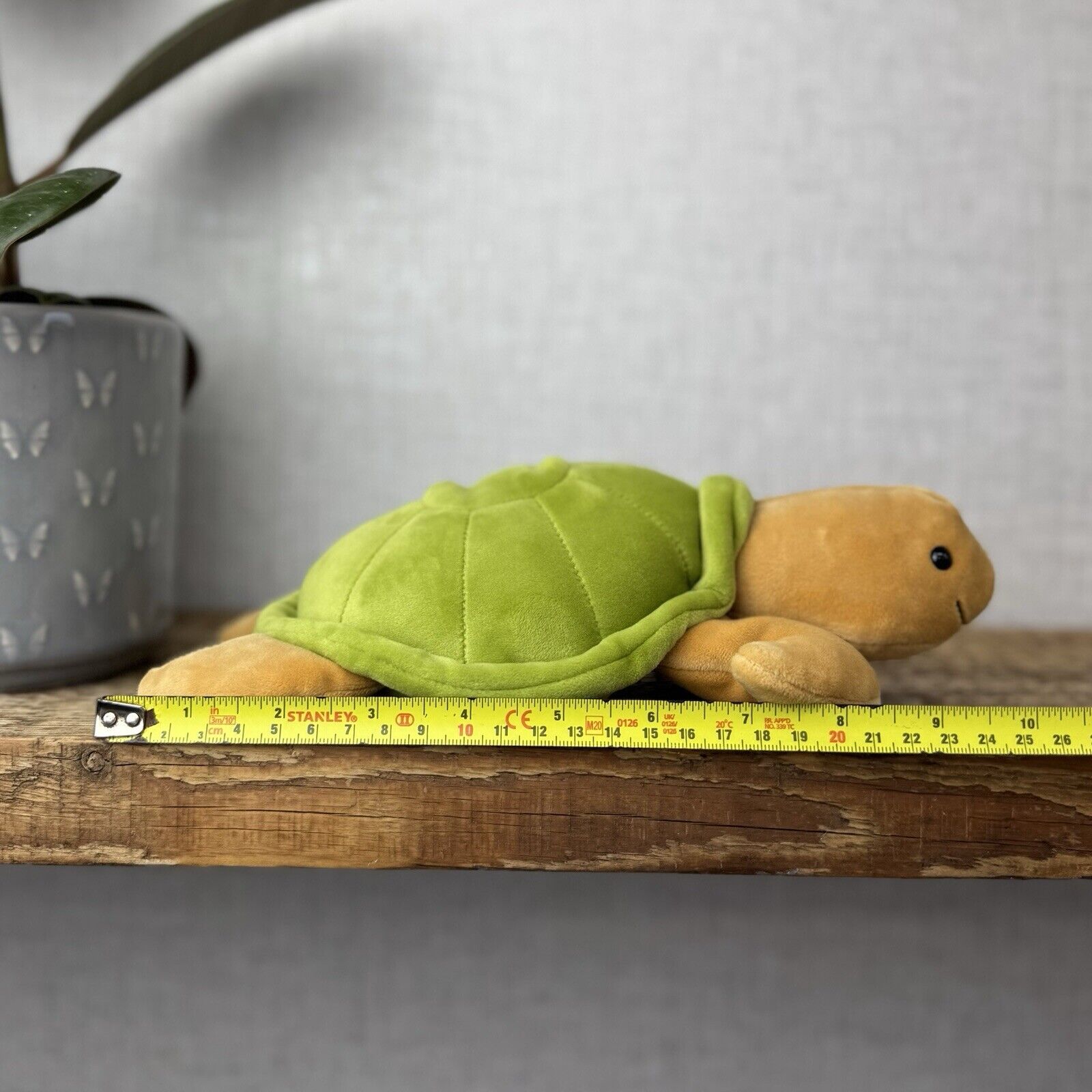 Jellycat Large CeeCee Turtle - Large Velour Turtle Beanie Plush Retired Sea 12"