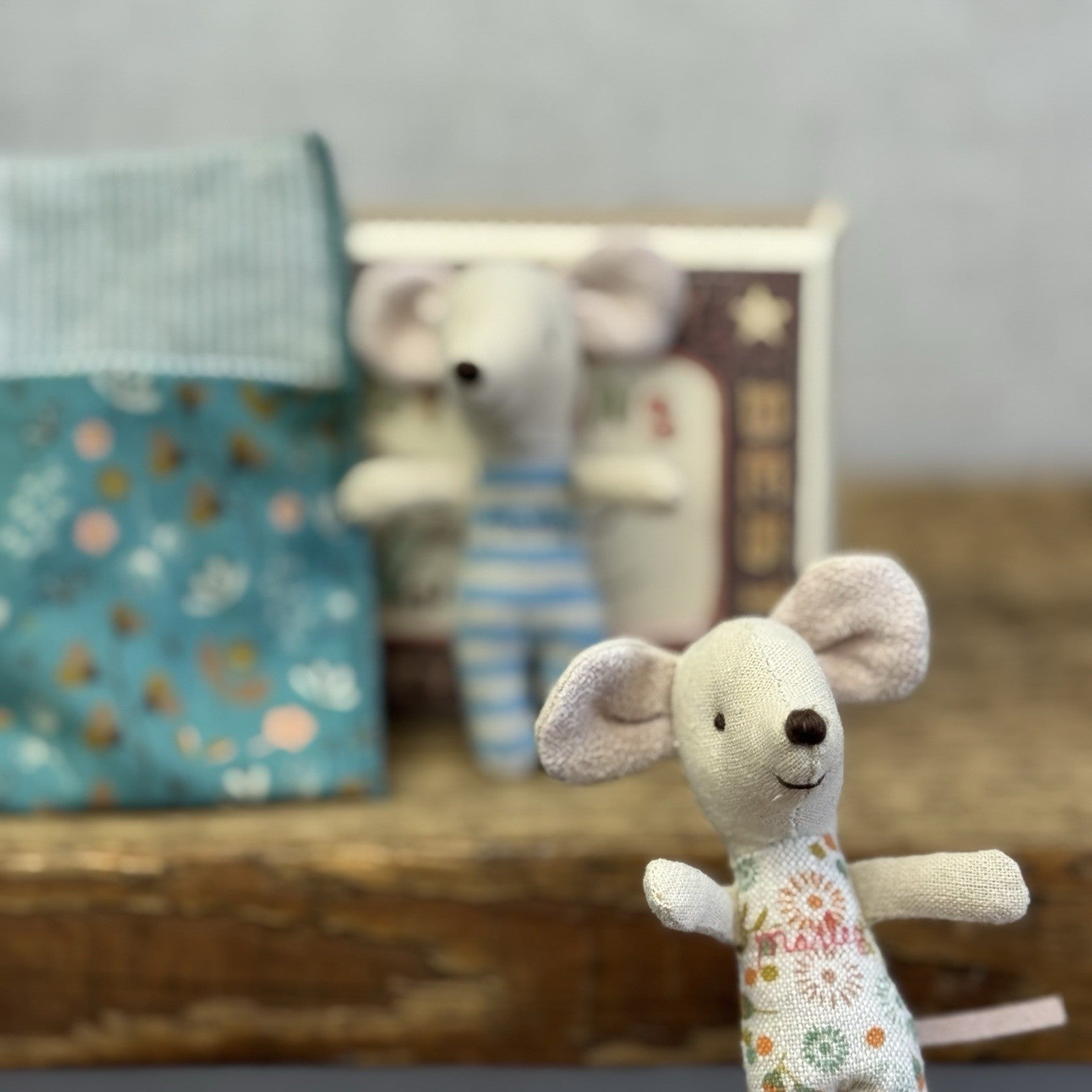 Maileg Twin Mice In Matchbox Retired - New Without Tags Boy/girl Twins