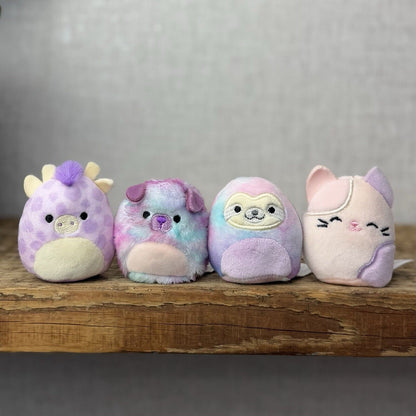 Squishmallow Squishville - Purple Pals Squad - Carlota, Patrick, Bashira & Jazzy