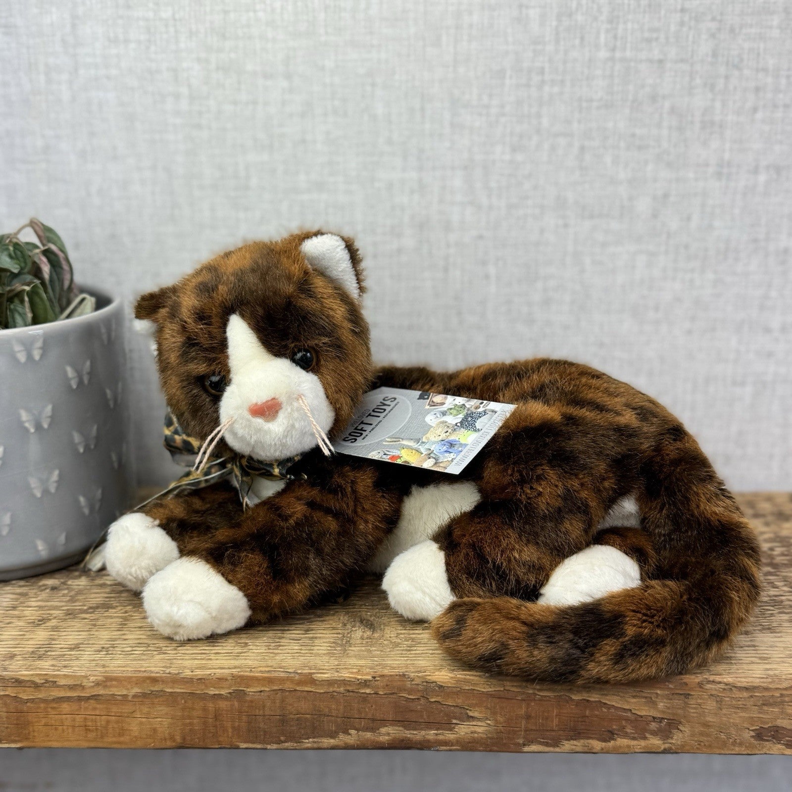TY Classic Catalina Cat - Torti Brown/Black Ty Beanie Baby Cat Medium 2006
