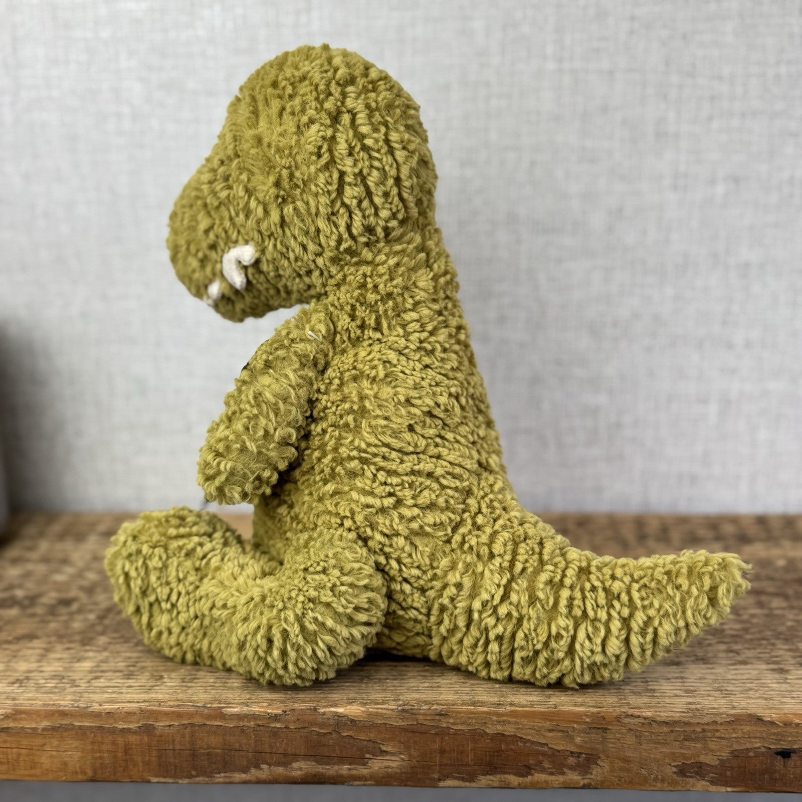 Jellycat Quangle Wangle Dinosaur - Green Textured Sitting Dinosaur Beanie 12"