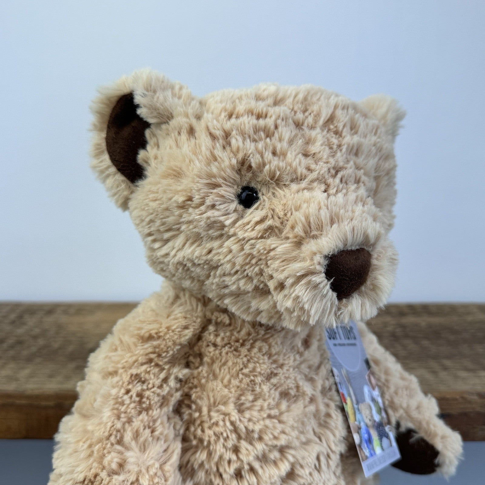 Jellycat Medium Edward Bear - Medium Golden Textured Bear Plush 12"
