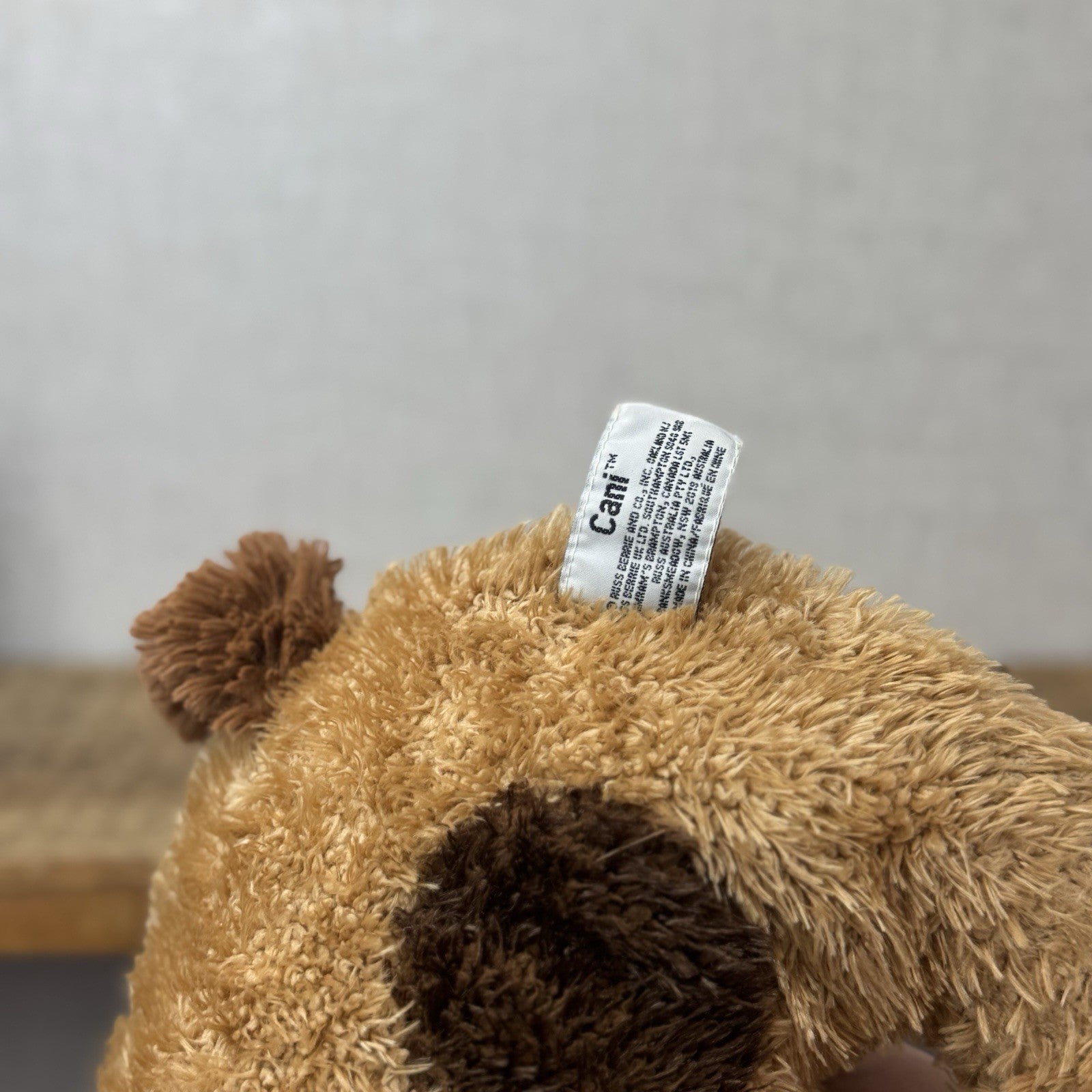 Russ Berrie Vintage Pillow Dog - Cani - Brown Floppy Beanie Dog Retired Rare 16"