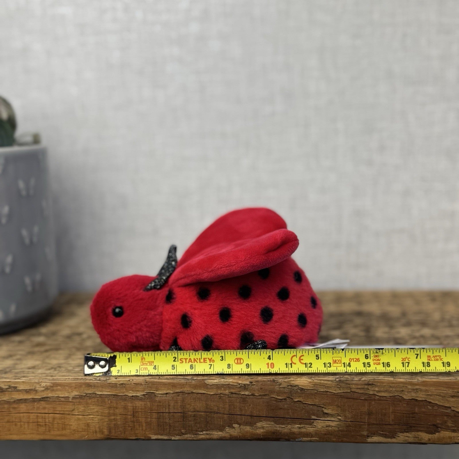 Jellycat Loulou Love Bug - Mini Ladybird Soft Toy Beanie Plush Small Red Bug 5"