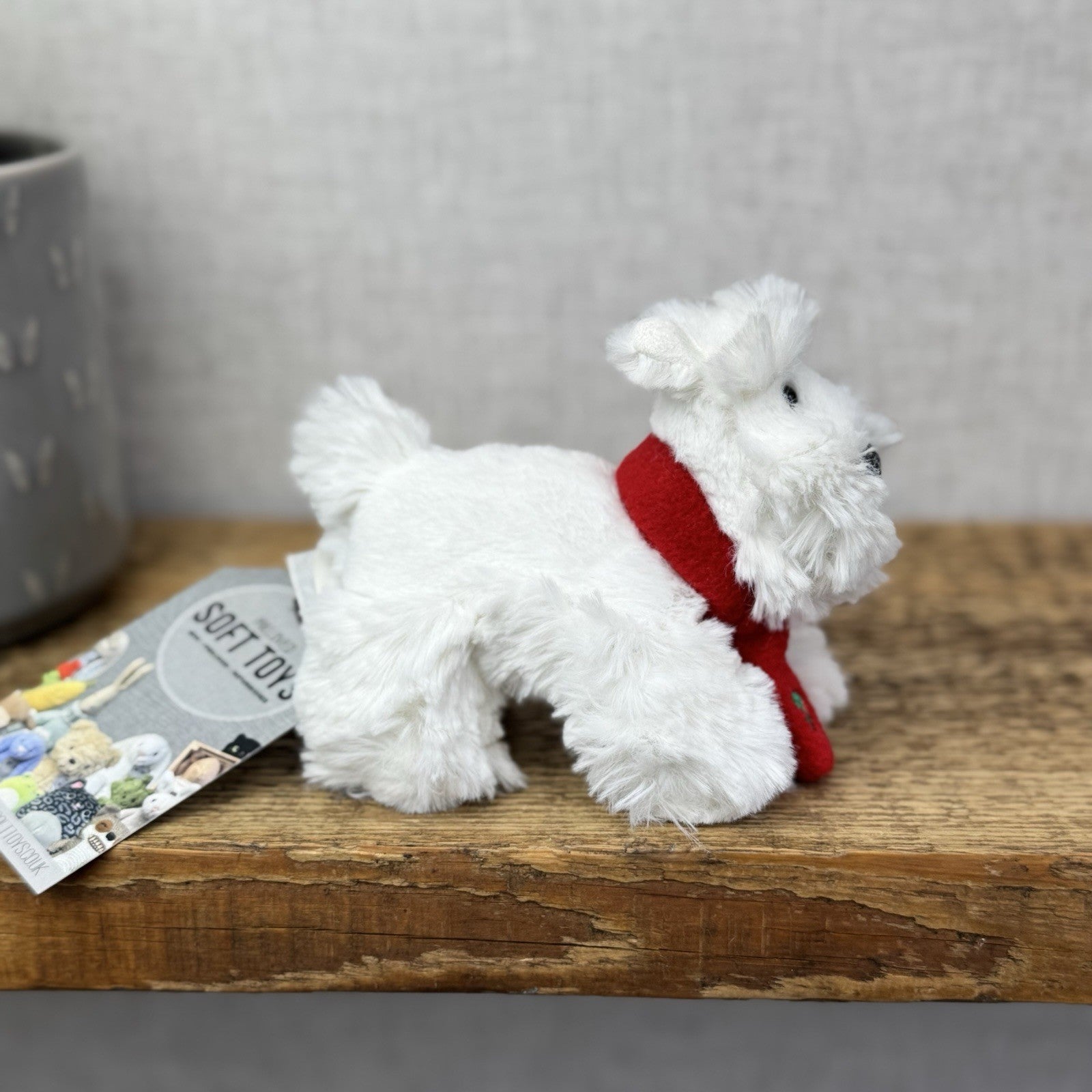 John Lewis Tiny Terrier Christmas Puppy 5” (Jellycat Collaboration) Small Puppy